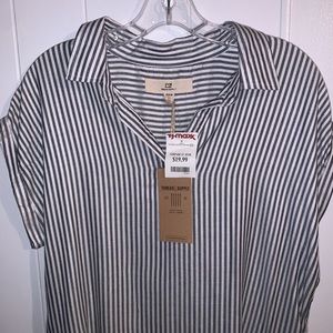 TJ Maxx casual striped dress, size medium, NWT